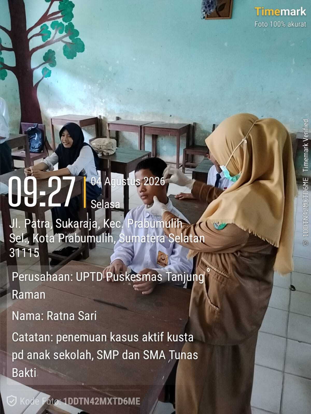 Penemuan Kasus Aktif Kusta pada Anak Sekolah SMP/SMA 